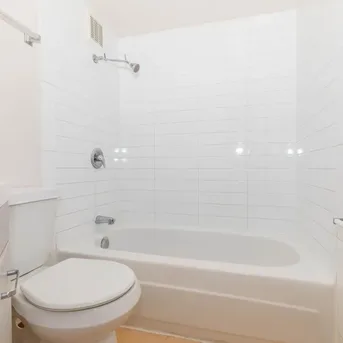 Julian Square Apartments bathroom tub and shower alternate view