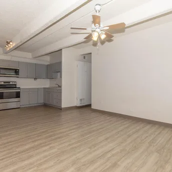 Julian Square Apartments unfurnished open living area