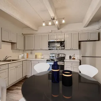 Julian Square Apartments kitchen dining area alternate view